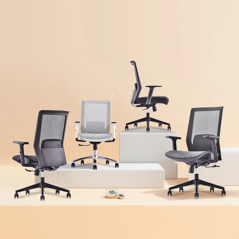 Современные эргономичные поворотные офисные сетчатые стулья руководителя с поддержкой поясницы удобное офисное кресло оптовая