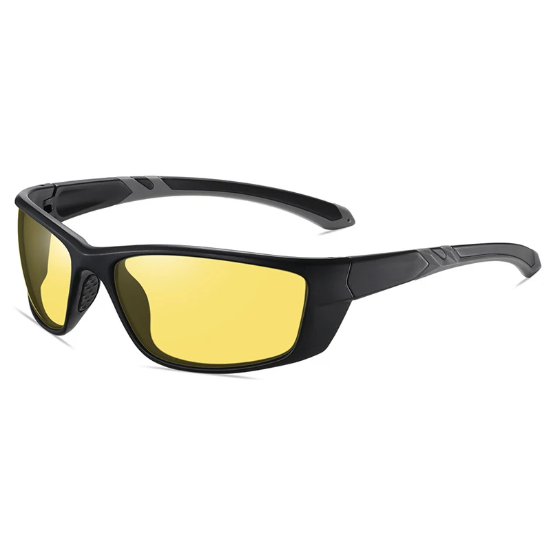 UV400 Square TAC Polarization Lens Sunglasses in Neon Yellow Square TAC Polarization Lens Sunglasses – Zing Lens main image 3
