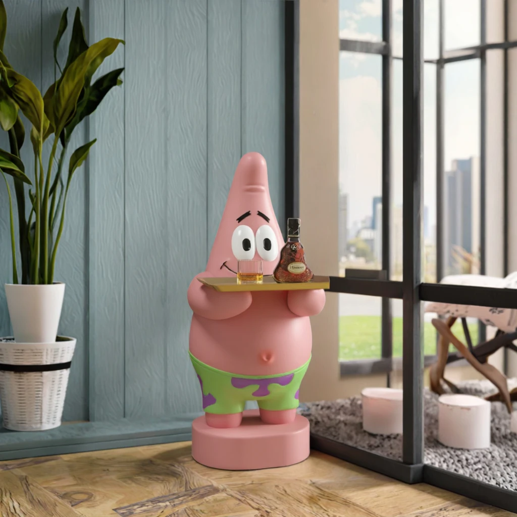 product handmade large eco friendly resin ornament beachburg doll for christmas welcome entrance art creative character model for office-2