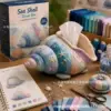 Kit materiale fai-da-te conchiglia marina da 14 pezzi