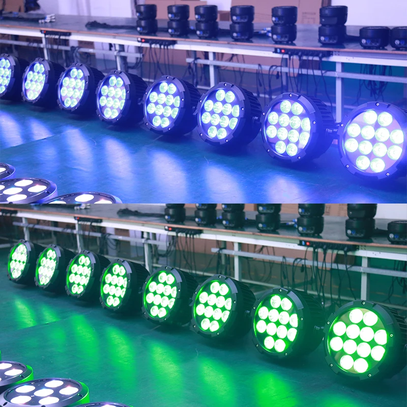 12x18w Ip65 Rgbwa+uv Wireless Remote Control Battery Powered Led