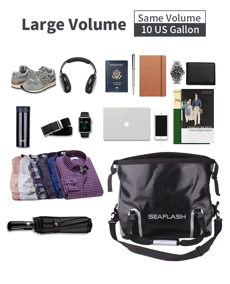 Factory Durable Custom 500D Tarpaulin Waterproof Duffel Bag Travel Backpack