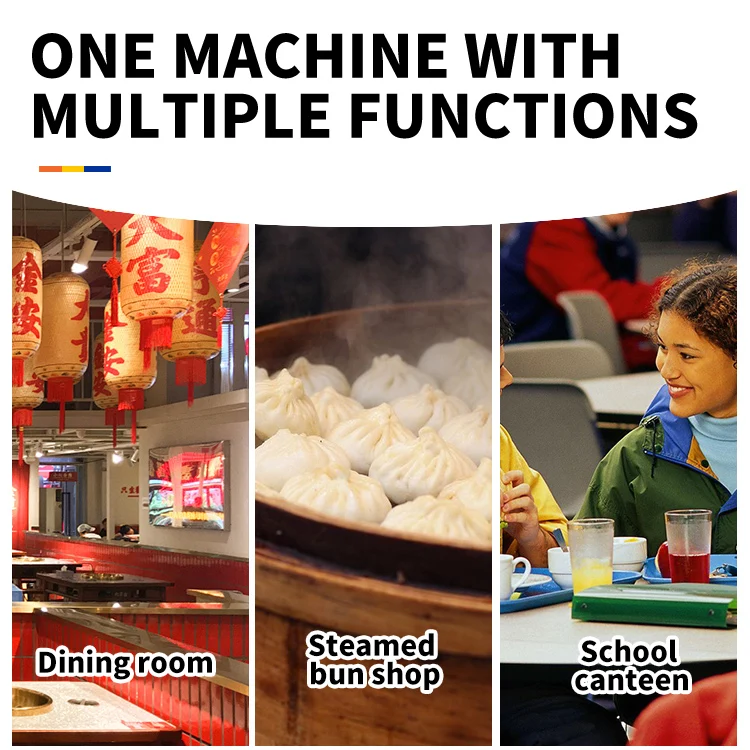 Factory Good Quality bun maker baozi momos maker electric machine semi auto steam bun maker