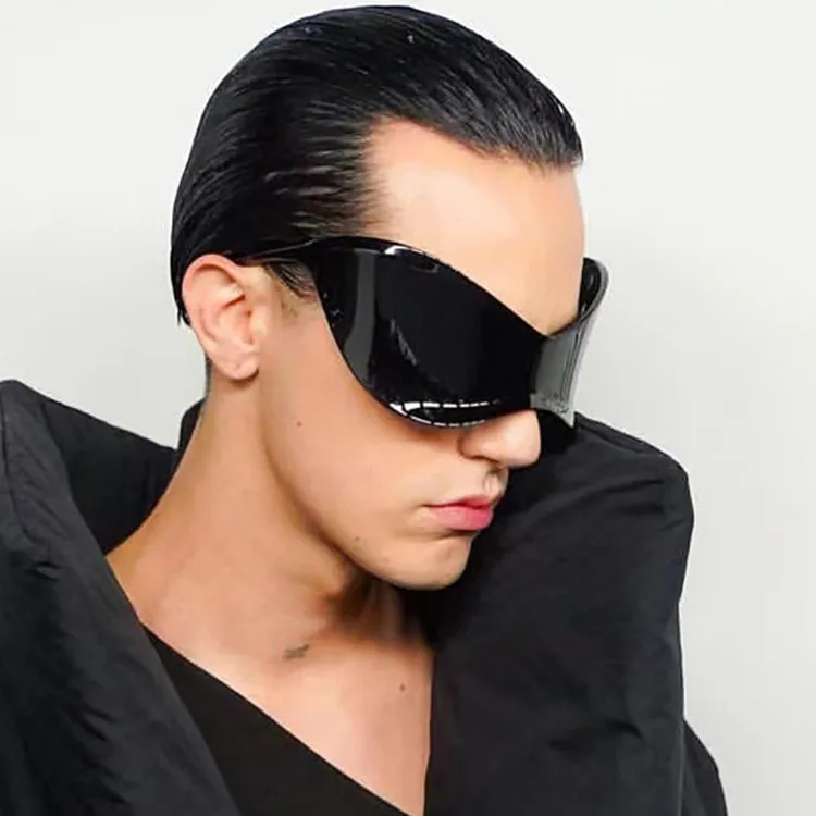 2024 Latest One-Piece Rimless Shades - Y2K Party Sun Glasses