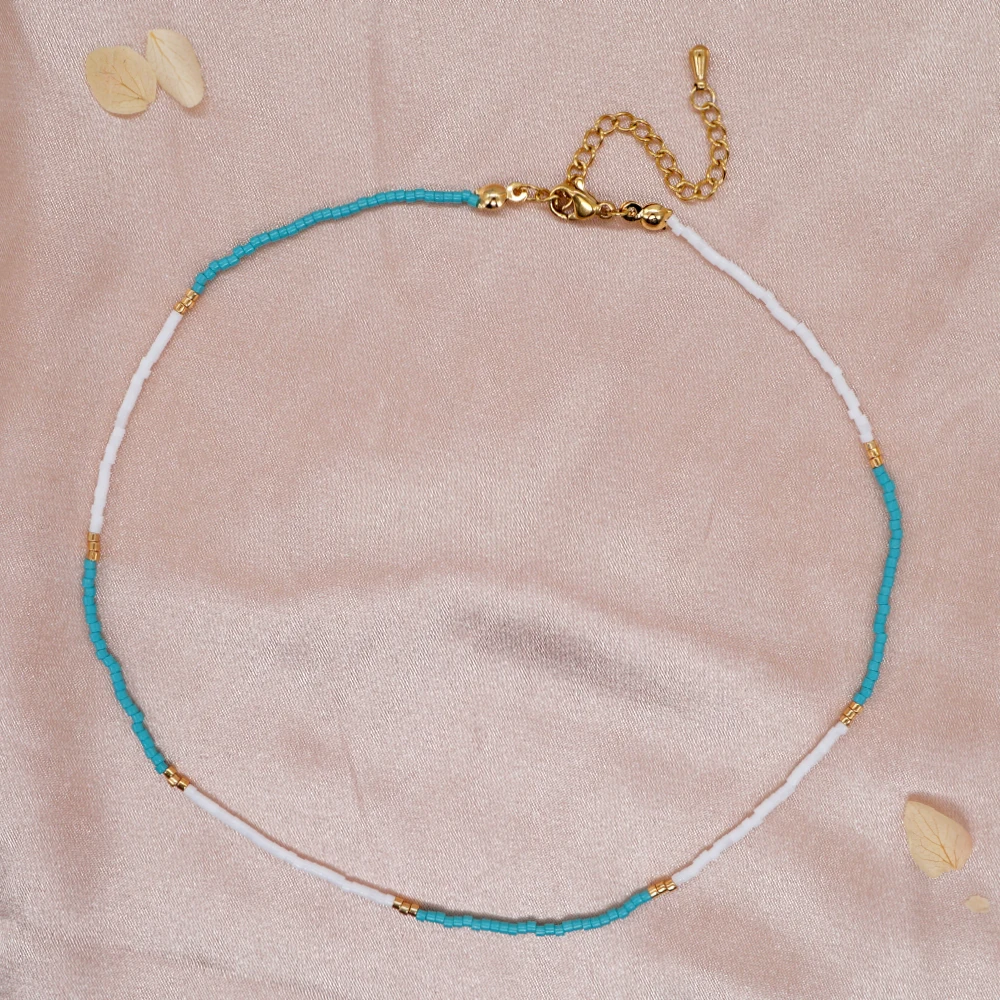 Go2Boho Beach Surfing Handmade Special Stylish Fashion Wholesale Glass Beads Necklace