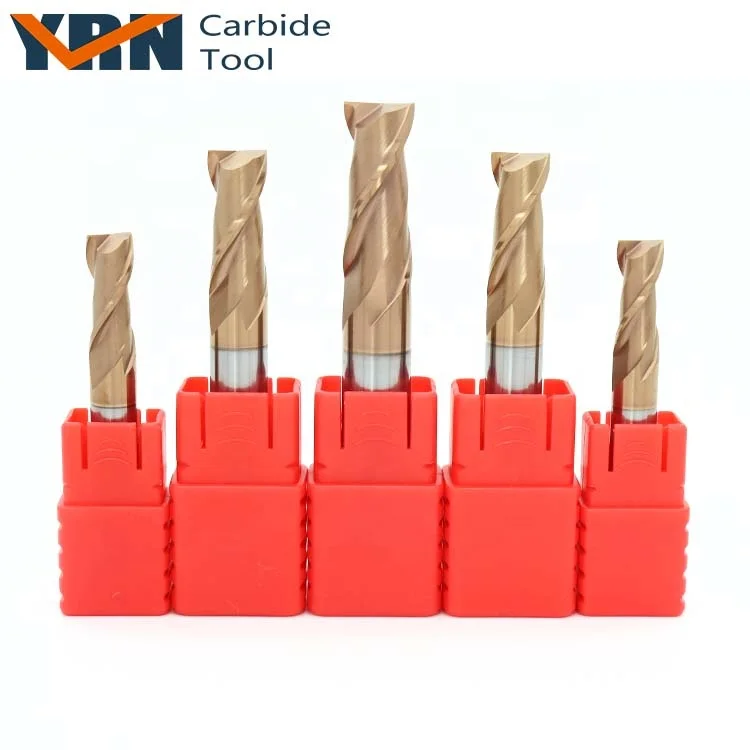 
Брелок, вольфрамная сталь покрытие конец фрезы от производителя 2 флейты карбида Концевая фреза HRC55 