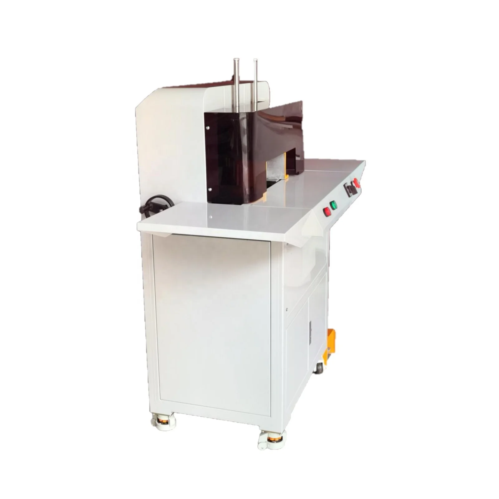 Automatic Double Head Corner Rounding Machine End Corner Trimming Paper Cutting Machine PLC Core High Production Capacity