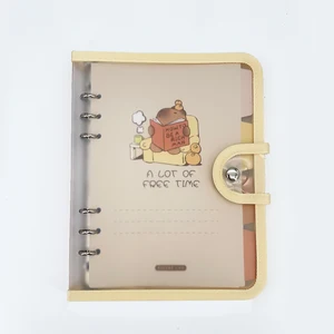 Waterproof 2026 A4 Cute PP Cover Loose-leaf  Notebook Spiral Diary Customize Diray for Business Students School