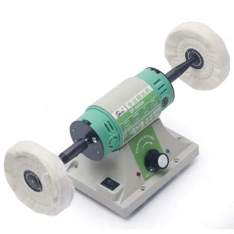 TEBAK Lapidary Machine Jewelry Polishing Machine Bench Versatility Grinder Mini Portable Bench Table Polishers