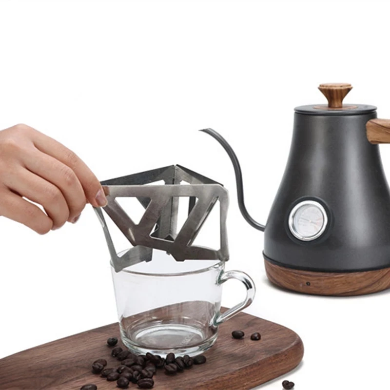 在庫一掃 Stainless Steel Coffee Drip Rack Collapsible Pourover Dripper