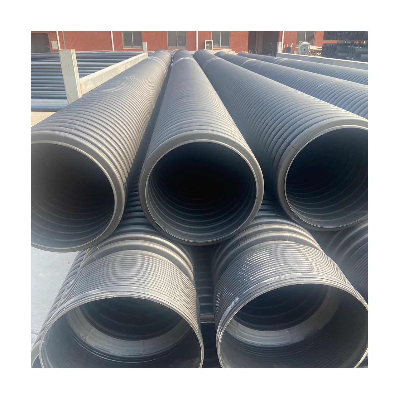 hdpe corrugated double wall sewer pipe 25mm hdpe water roll pipe