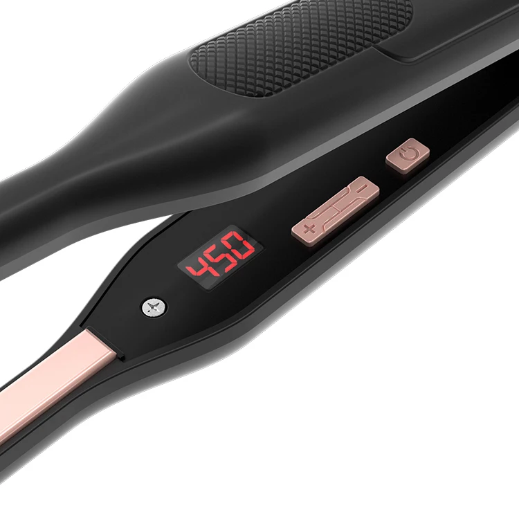 K&K Mini Flat Iron for Short Hair 3/10 inch Small Hair Straightener for Pixie & Beard Creamic Flat Iron for Women Dual Voltage, Auto Shut Off