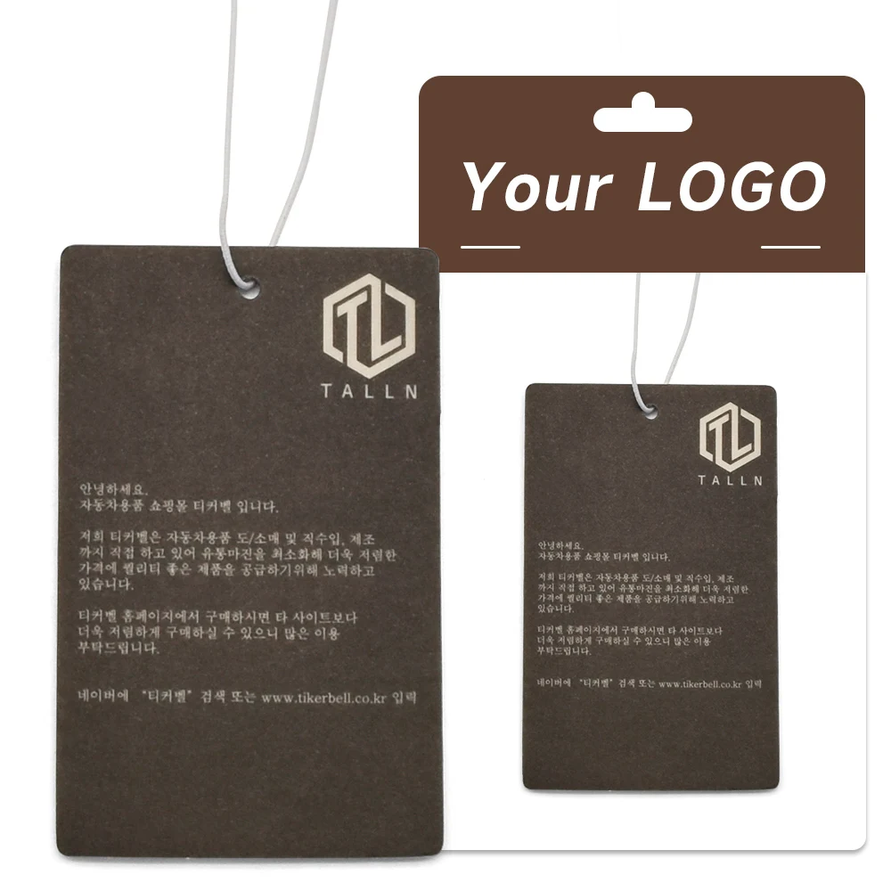 High Quality Designer Black Custom Car air Fresheners logo Scented Car Hanging air Freshener for Home Fragrance