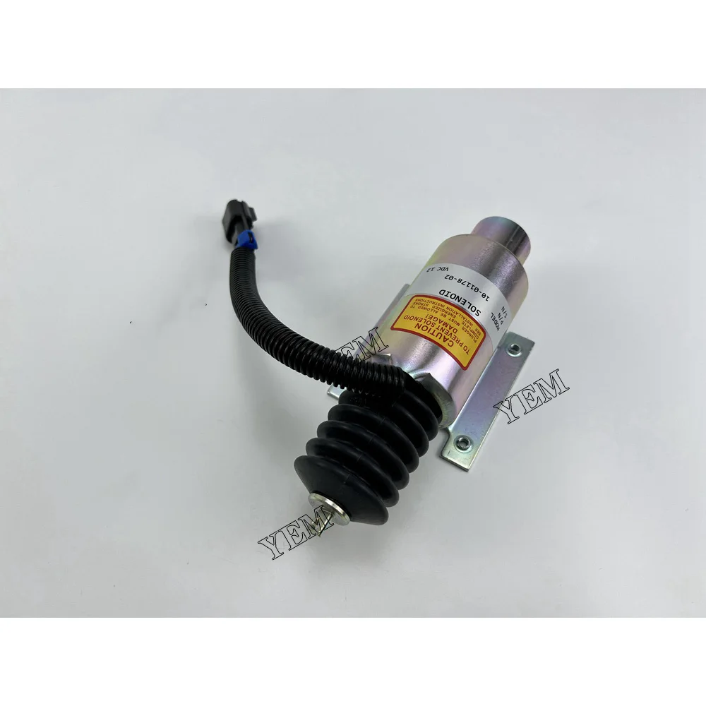 12V Solenoid Valve 10-01178-02 10-01178-04 for Kubota V2203 Diesel Engine Parts