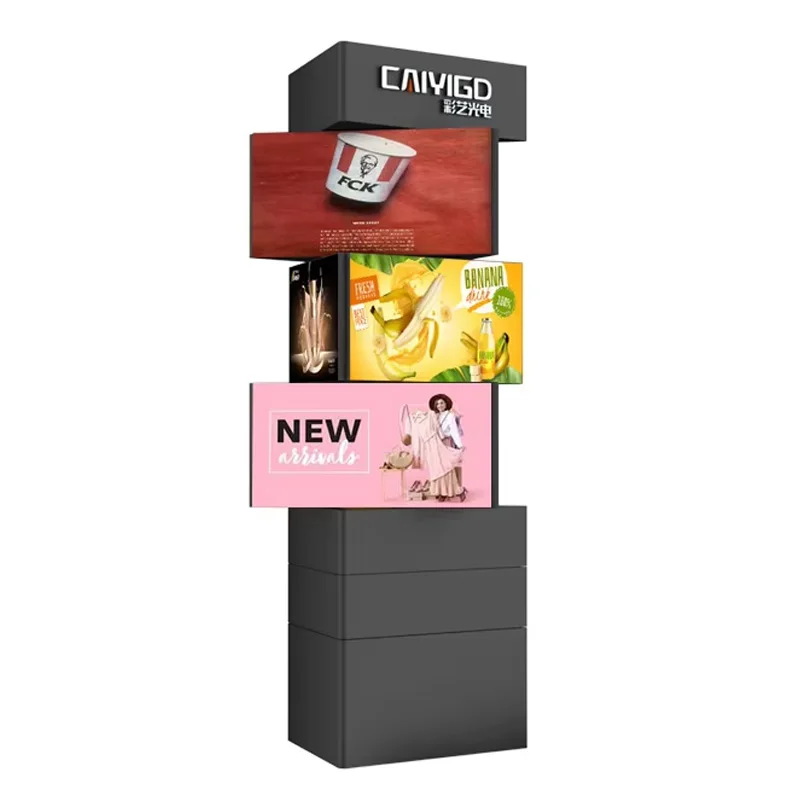 Rotating Tri Flyer Display Alibaba.com: Mechanical Triangle Rotating Tower LED Display Screen, 360 ...