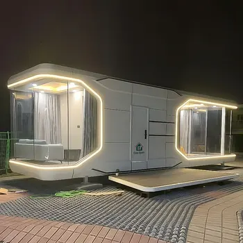 Wind Resistant Camping Prefab House Tourism Development Small Modular Home eco-friendly prefabricated capsules