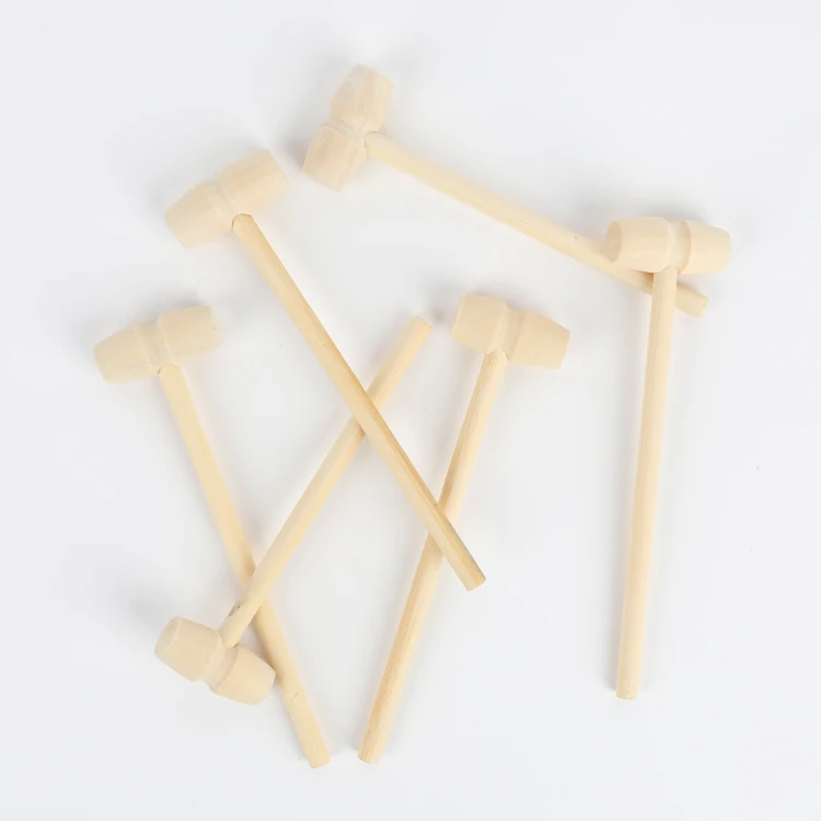 Hot Sale Mini Wooden Crab Mallets Wood Hammer For Planet Cake Lobster Seafood
