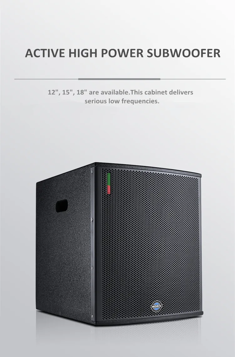 MORIN COX-18+ Active Subwoofer - 18 Inch, 600W Power