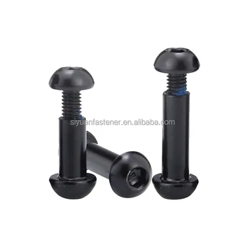 Stainless steel black decorative button head chicago screw m3 m4 m5 m6 chicago screws female male connecting chicago screws 8mm