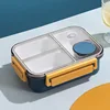 3 compartment plastic-Blue