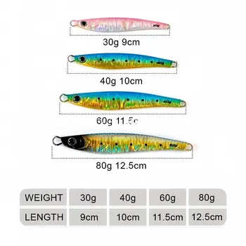 Tuolu Sardine Lure Lead Artificial Hard Bait for Sea Fishing Boat Fishing Long-Cast Jig Bait – Metal Jig – view 3