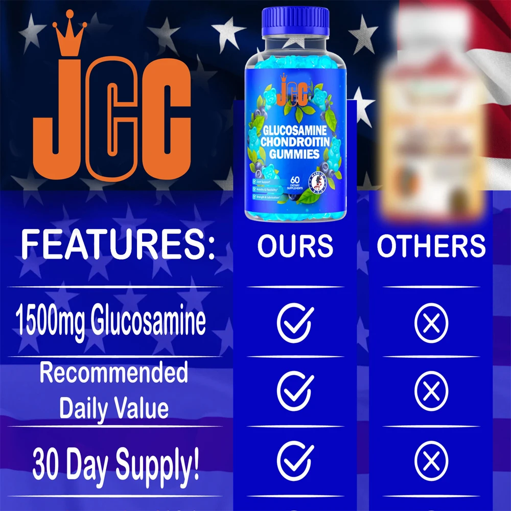 Glucosamine Chondroitin Sulfate Gummies 1500mg Extra Strength With Msm