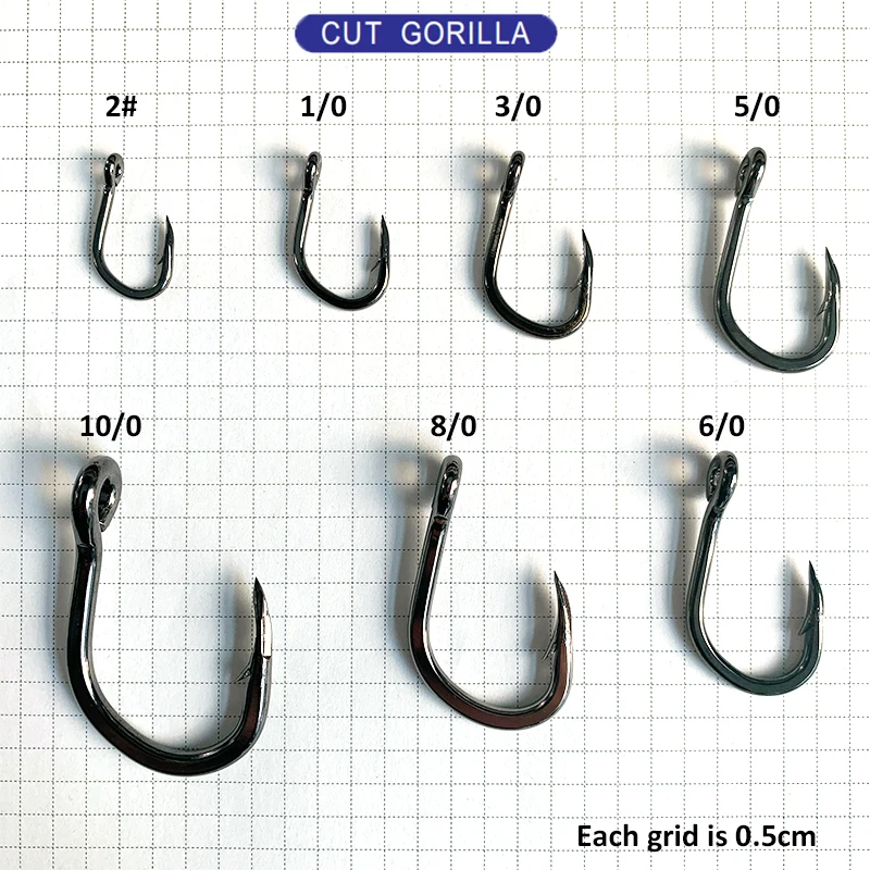 CUT GORILLA 1000pcs/bag Sea Fish Hooks
