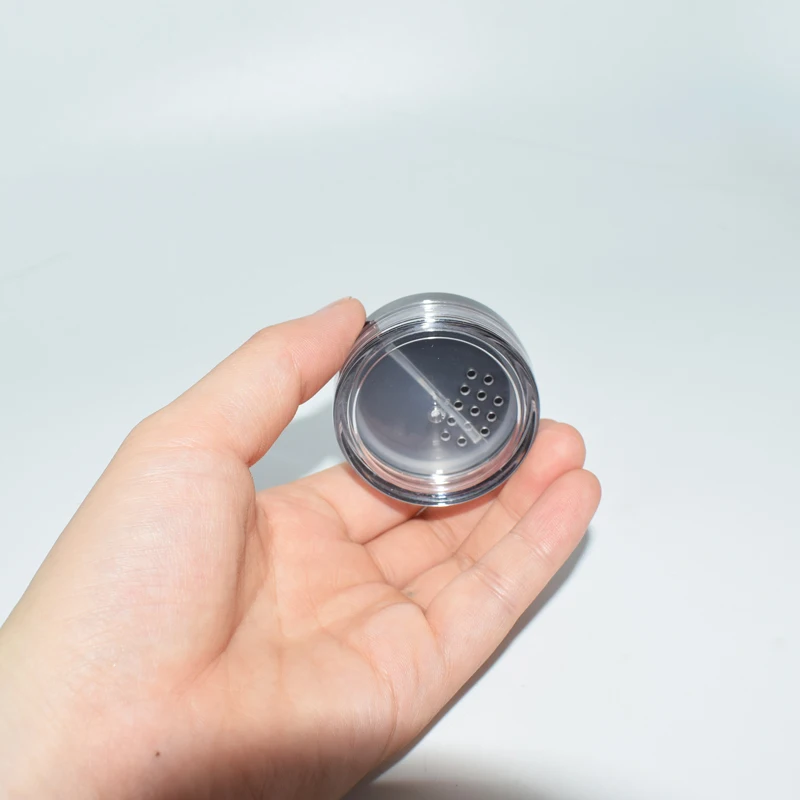 Loose Powder Jar Plastic Cosmetic Packaging Rotating Sifter Loose Containers with Rotating Sifter 10 Ml 20 Ml 30 Ml 50g PS Abs