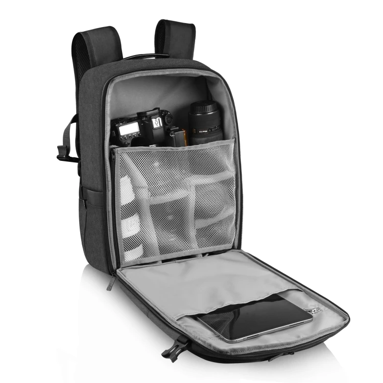 High Quality Outdoor Chargeable Solar Backpack PULUZ Solar Power Portable Camera Dual Shoulders Backpack Laptop Bag