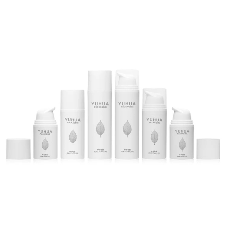 Customized Eco-Friendly 15ml 30ml 50ml Refillable PP Airless Pump Bottle for Face Cream and Sunscreen Lotion Packaging