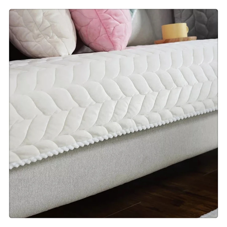 Новинка 2020, дизайнерские эластичные Чехлы белого цвета для мебели, больших диванов