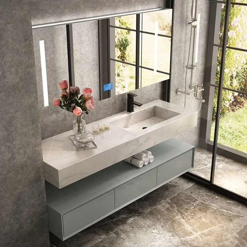 BOTON STONE Custom Made Solid Surface Bathroom Furniture Wash Basin Sink Wall Hung Basin
