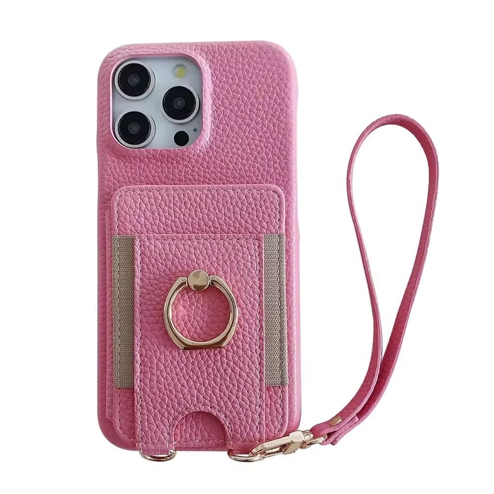 Wallet Leather Phone Case Credit Card Holder PU Clasp Kickstand Case for iPhone 11 12 13 14 15 pro max