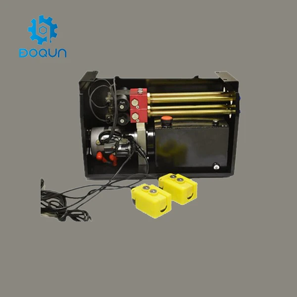 4 Wire Dump Trailer Remote Control Switch with 12V DC Double Acting Hydraulic Pumps Truck