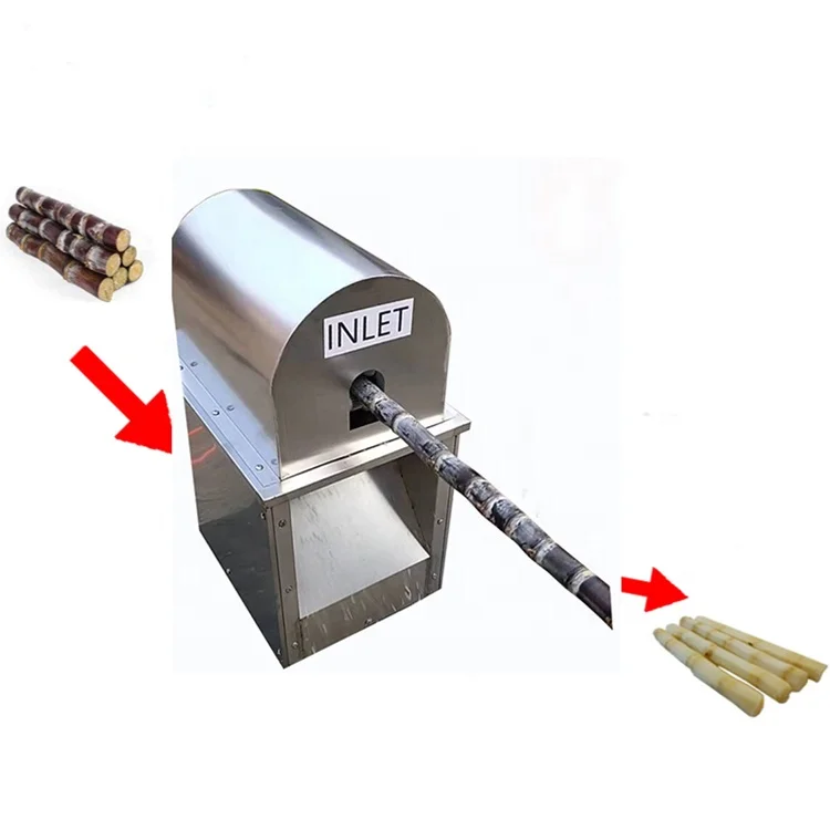 200kg/h Sugar Cane Peeler Commercial Sugarcane Peeler Easy Operation Sugarcane Peeling Machine - Image 4