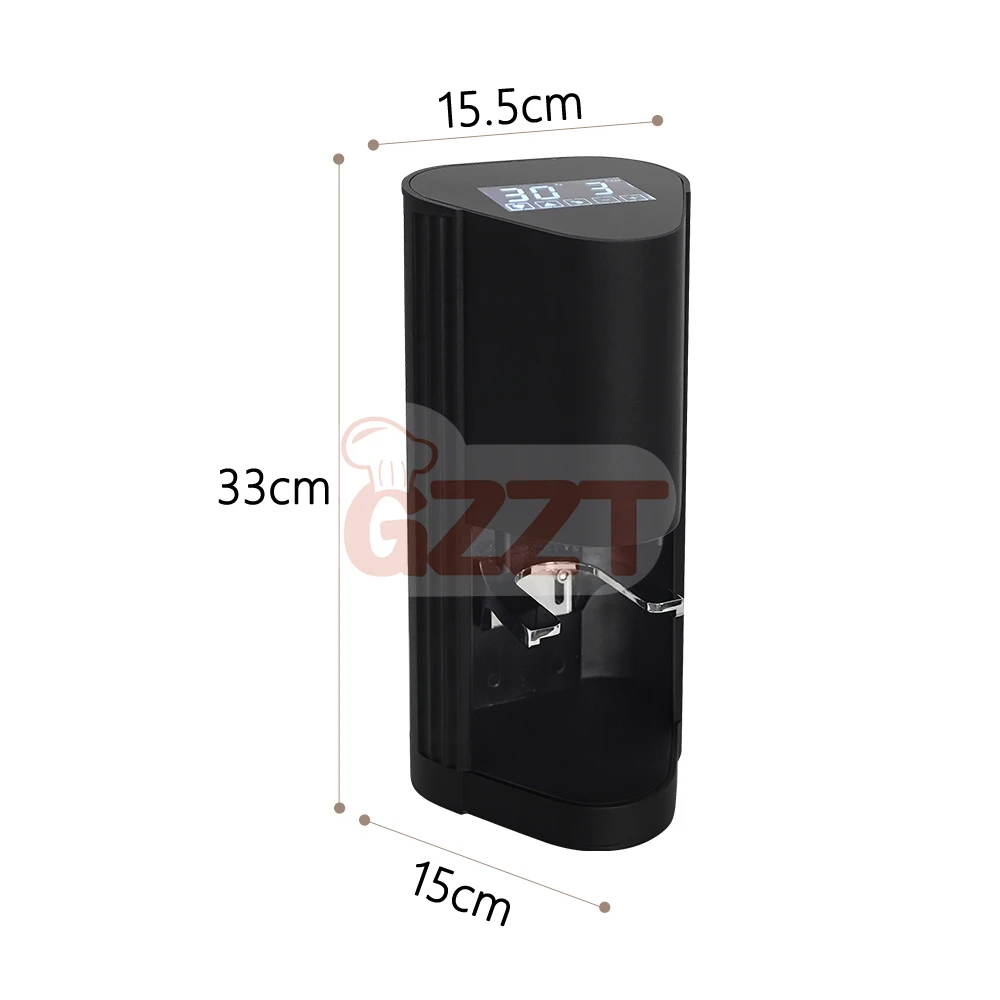 Customized 58mm Auto Coffee Tamper Commercial Espresso Tamp Press Tool with Automatic Handle Electric Power Source in French