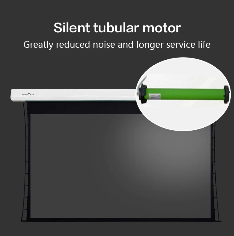 Perfectisan Electric Projection Screen 4k Tubular Motor Projector