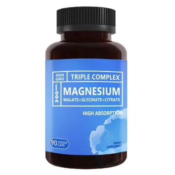 Magnesium Powerhouse Veggie Capsules - Advanced Chelated Blend For Enhanced Absorption, Serene Calm