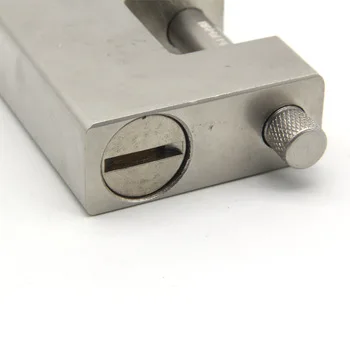 Waterproof 70/80/90mm Padlock Heavy Duty Chrome Plated Padlock Hardened Solid  Iron Rectangular Container Padlock