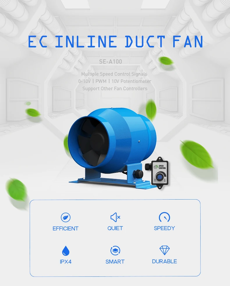 Inline Duct Fan, Brushless, 18w - detail 2