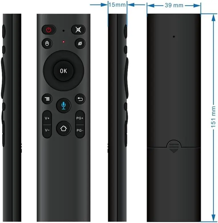 Q5 Remote Control TV with USB Receiver for Mega Star and Premier Universal  TV Remote Control