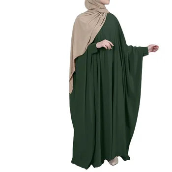 female custom plus size abaya islamic clothing muslim prayer dress women long maxi dress with front zipper Muslim Dress