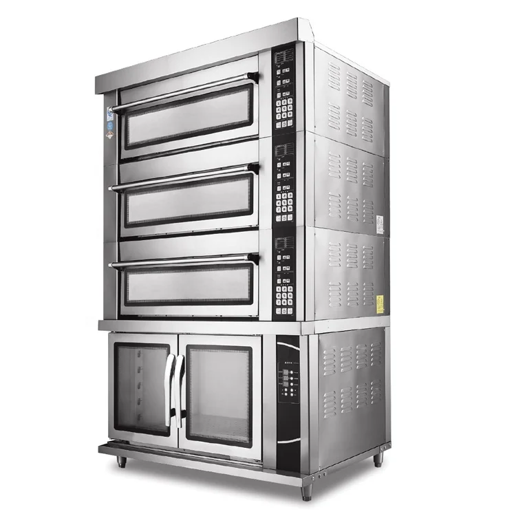 Customize Stone Three Deck Steam Ovens with Proofer or Convection Oven