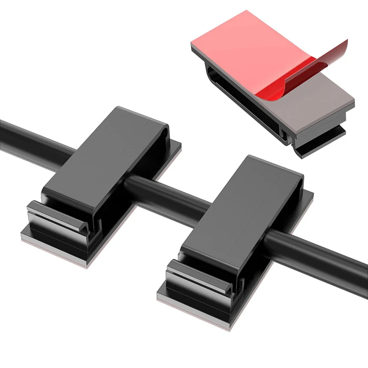 Высококачественный небольшой настольный настенный автомобильный держатель кабеля с клейкой