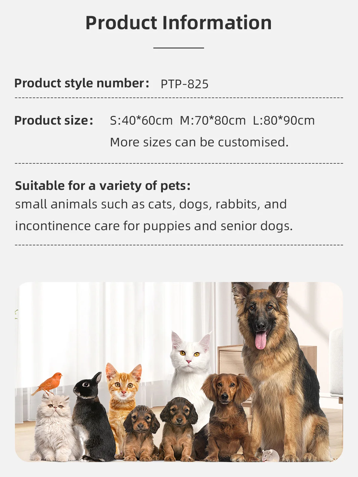 Wholesalers Reusable Dog Pad Non-slip PVC Backing Pet Puppy Training P - product detail 6
