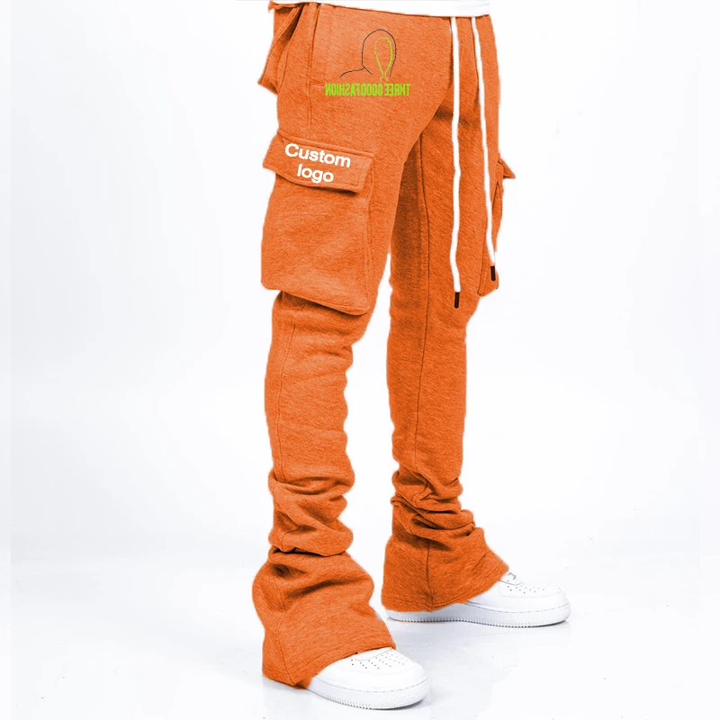 Custom Logo Cheap Cargo Pants Streetwear Men's Cargo Pockets Oversized ...