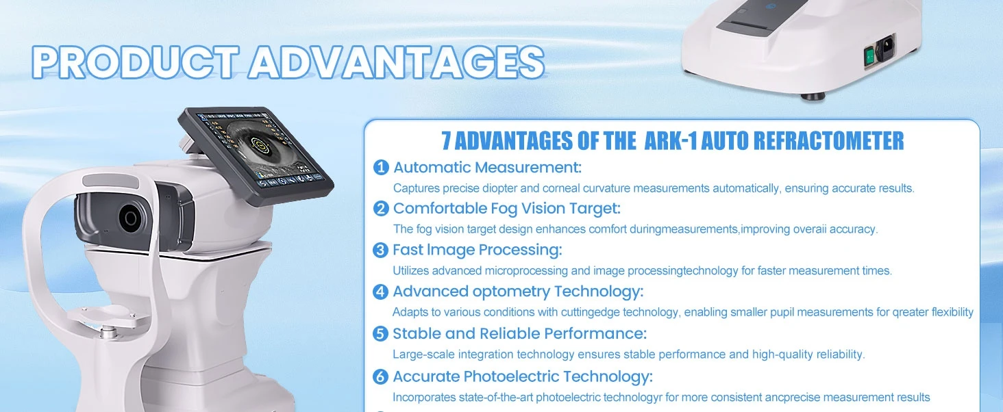 Rightway Optical Comprehensive Optometry Auto Ref-keratometer Ark-1 Keratometer High Precision 3D Tracking Optical Equipment Autoref