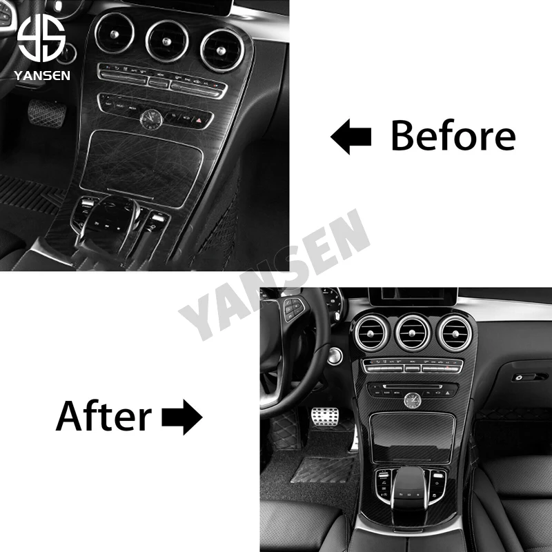 Carbon (USA Can) - Porte gobelet de voiture, autocollant de décoration pour cadre intérieur Carbon (USA Can) - Porte gobelet de voiture, autocollant de décoration pour cadre intérieur
