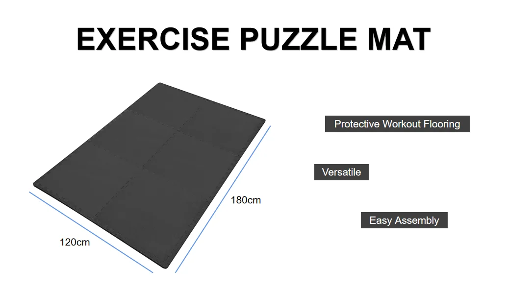Nonslip 10mm Thick Eva Foam Protective Flooring Cushion 6 In Pack