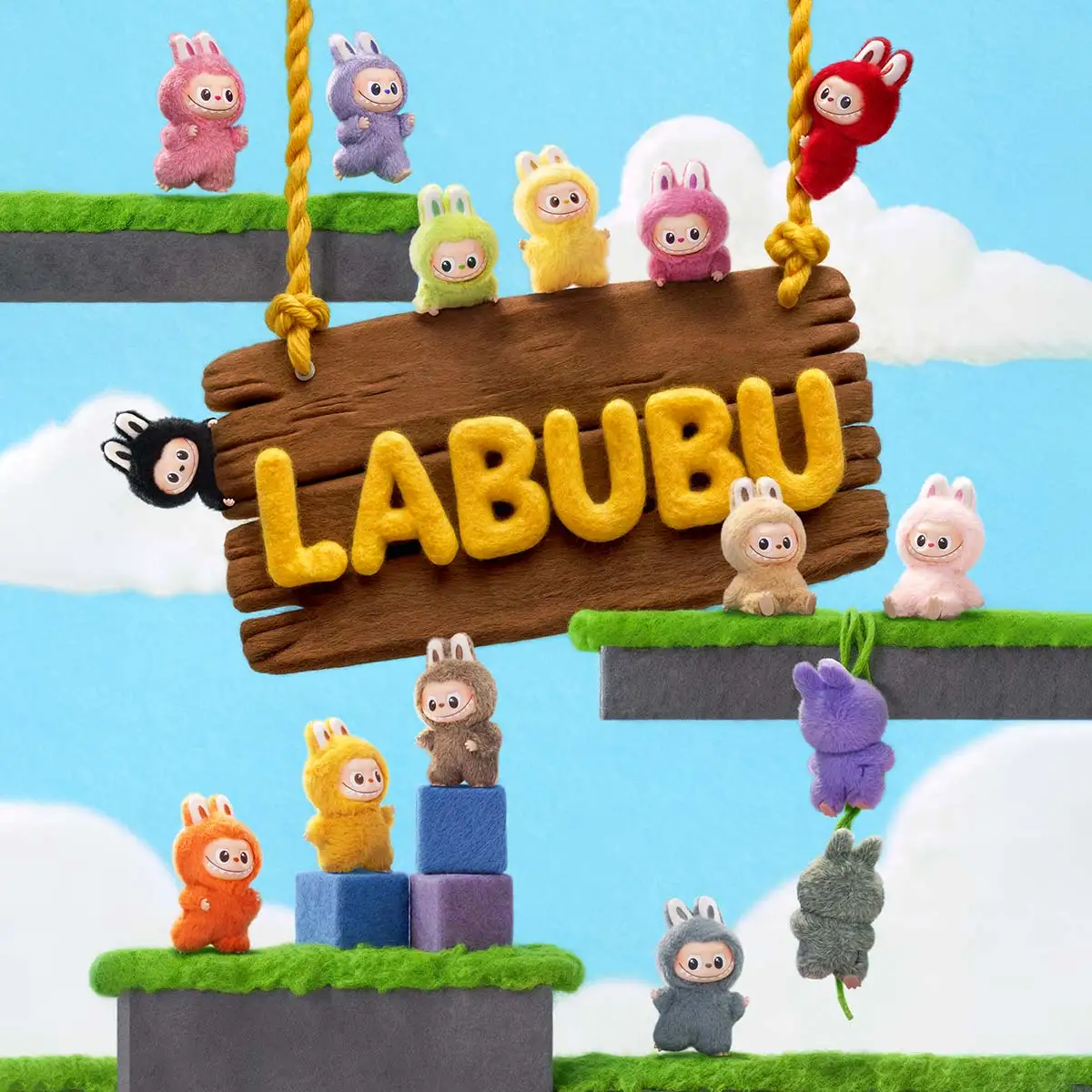 箱たたみ 正規品 LABUBU macaron POPMART POPMART ラブブ Labubu Exciting Macaron 正規品 - メルカリ